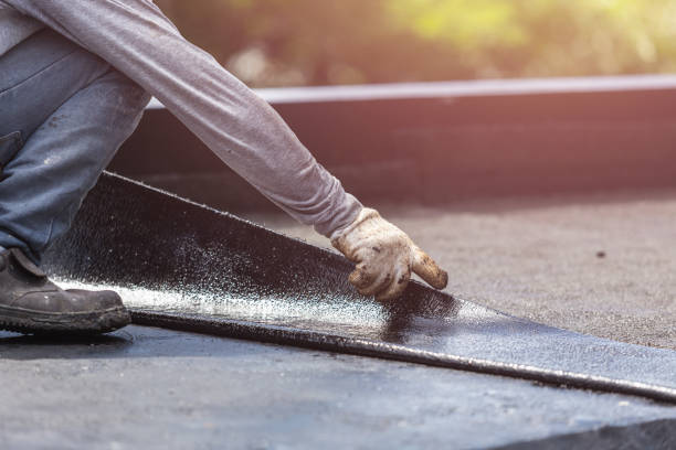 Professional Waterproofing technician working in Franklin Lakes, NJ